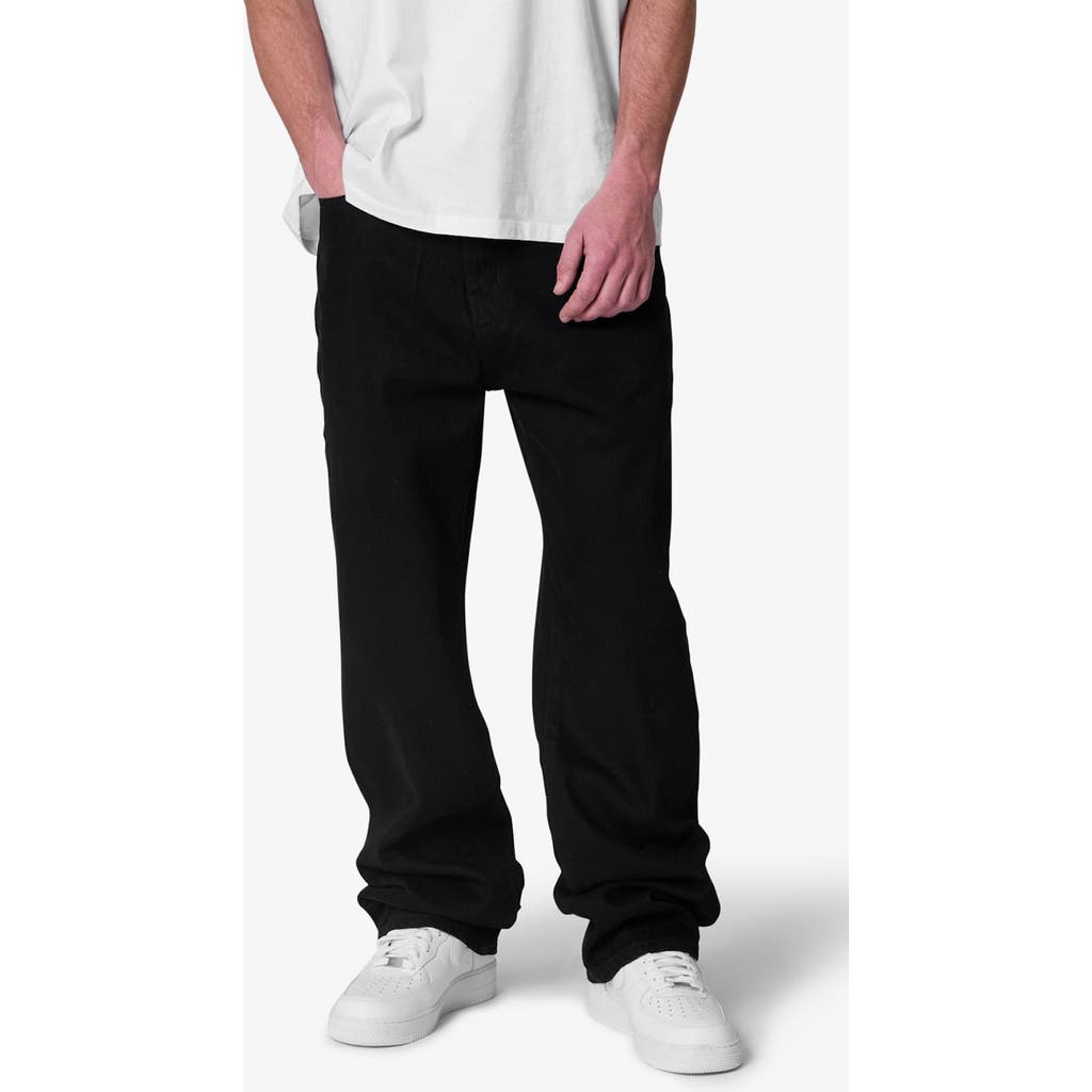 Mnml Raw Baggy Jeans In Black