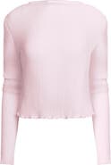 LIONESS Ford Long Sleeve Plissé Top