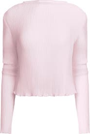 LIONESS Ford Long Sleeve Plissé Top