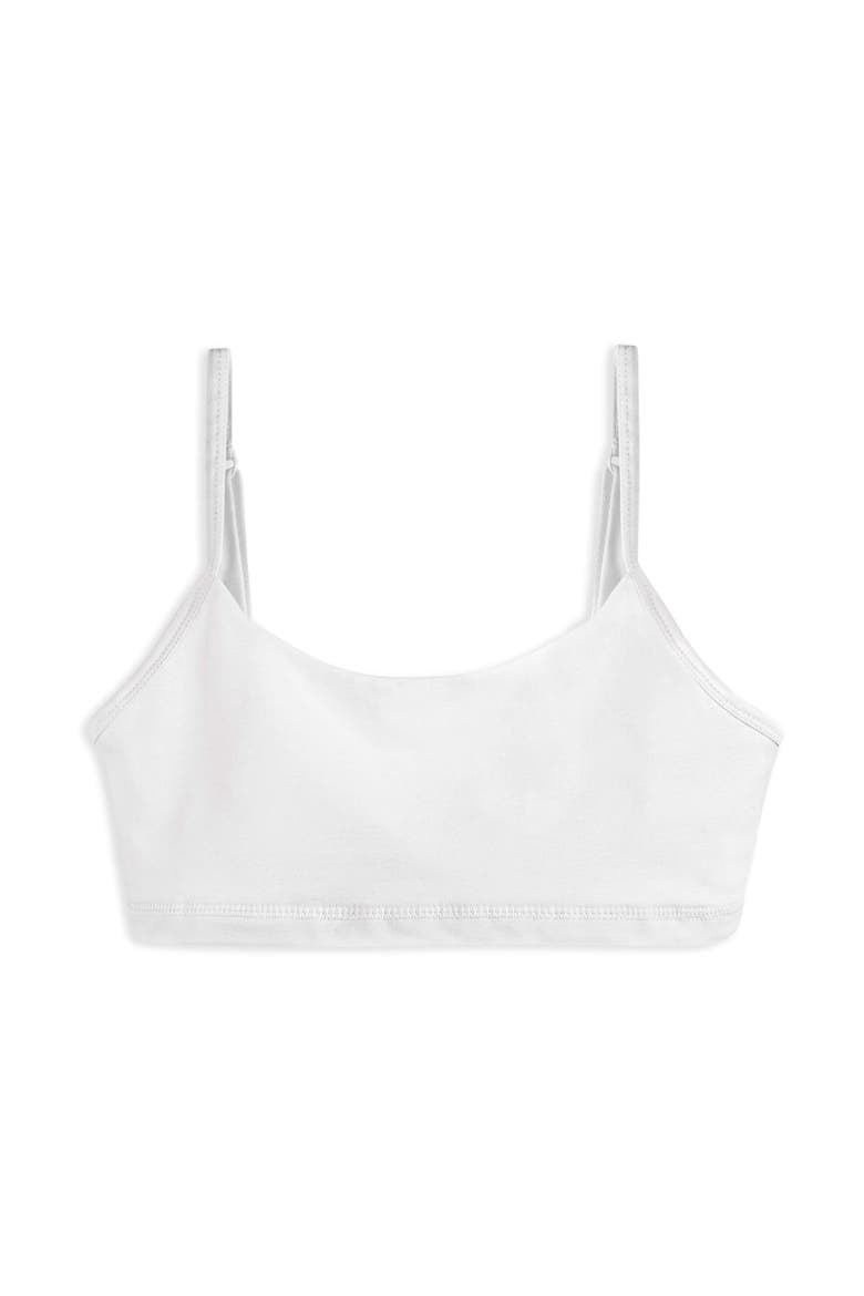 Organic Cotton Girls Bralette 3-pk, Alternate, color, Raspberry, White, Periwinkle