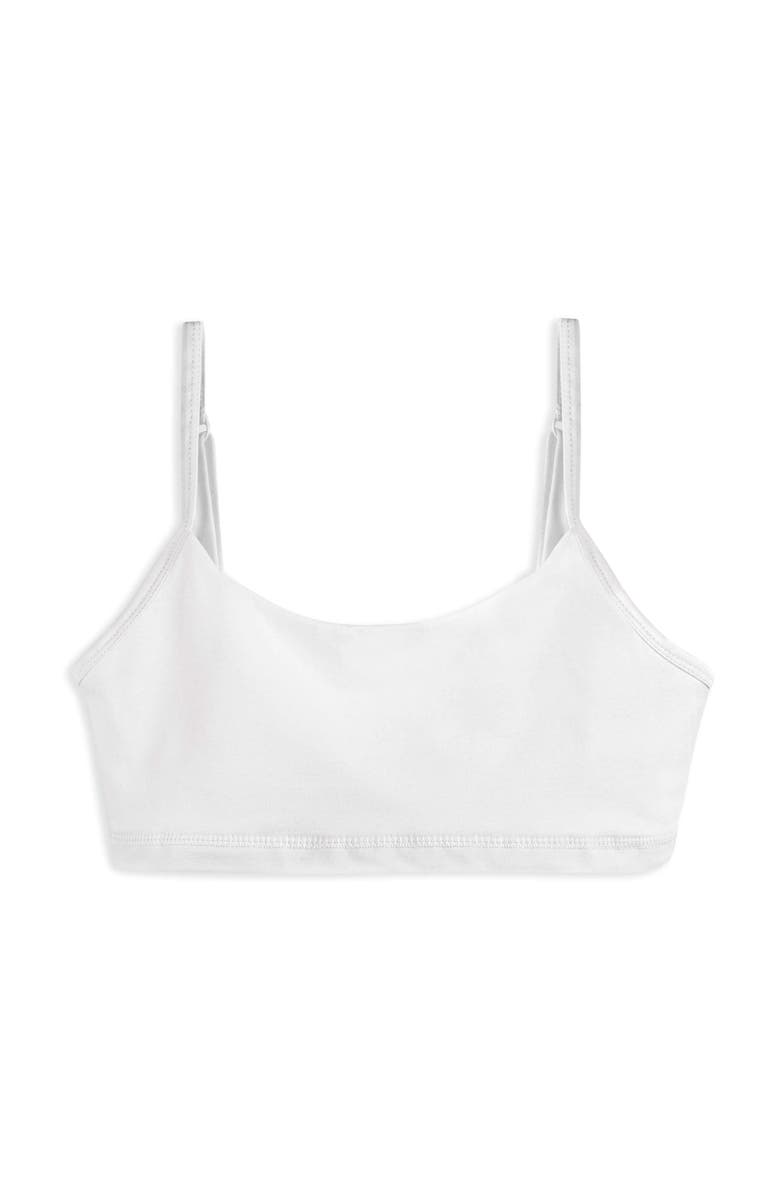 Mightly Organic Cotton Girls Bralette 3-pk, Alternate, color, White