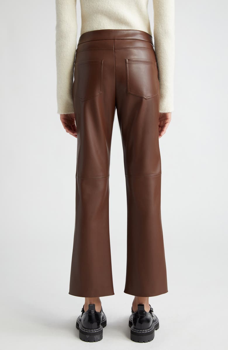 Max Mara Sublime Coated Jersey Flare Leg Ankle Pants, Alternate, color, 