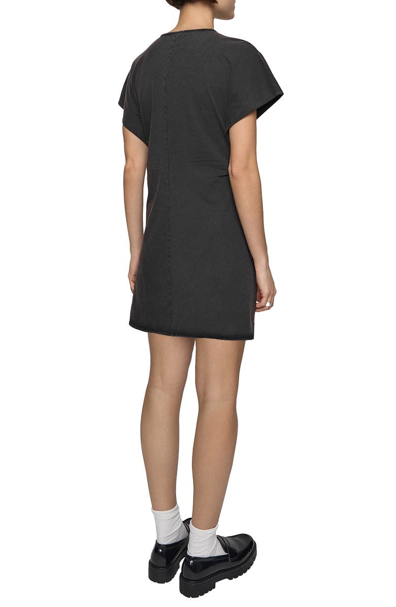 Rebecca Minkoff Elsie Cotton Jersey T-Shirt Minidress, Alternate, color, Acid Wash Black