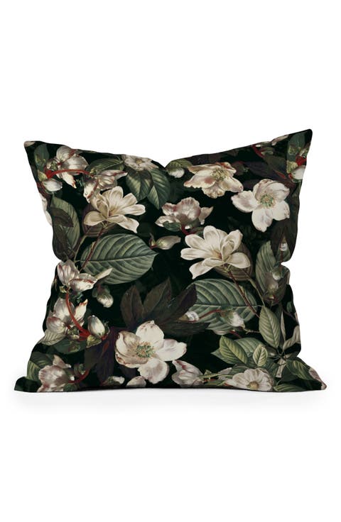 Poesie Garden Throw Pillow