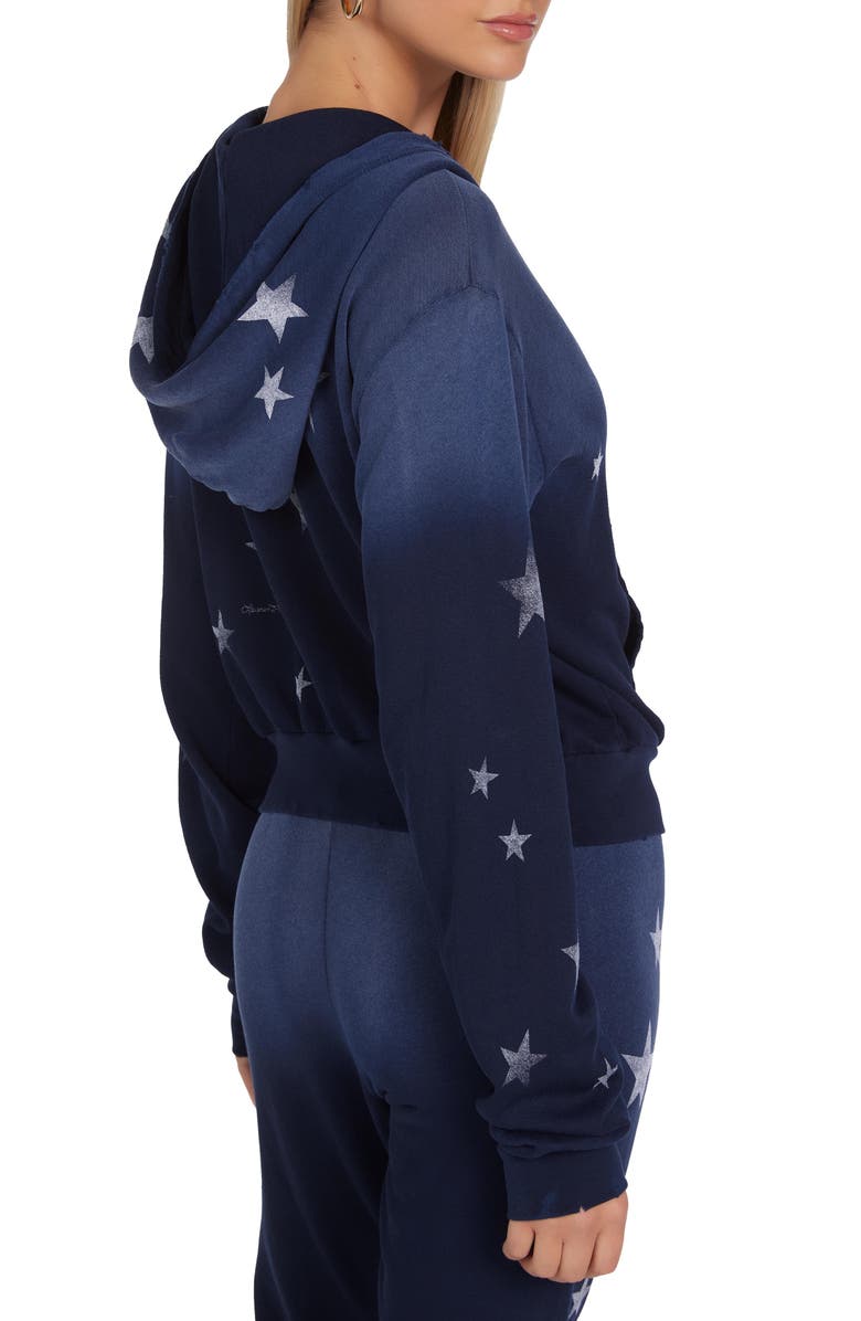 Lauren Moshi Lachelle Vintage Stars Hoodie, Alternate, color, Navy Ombre
