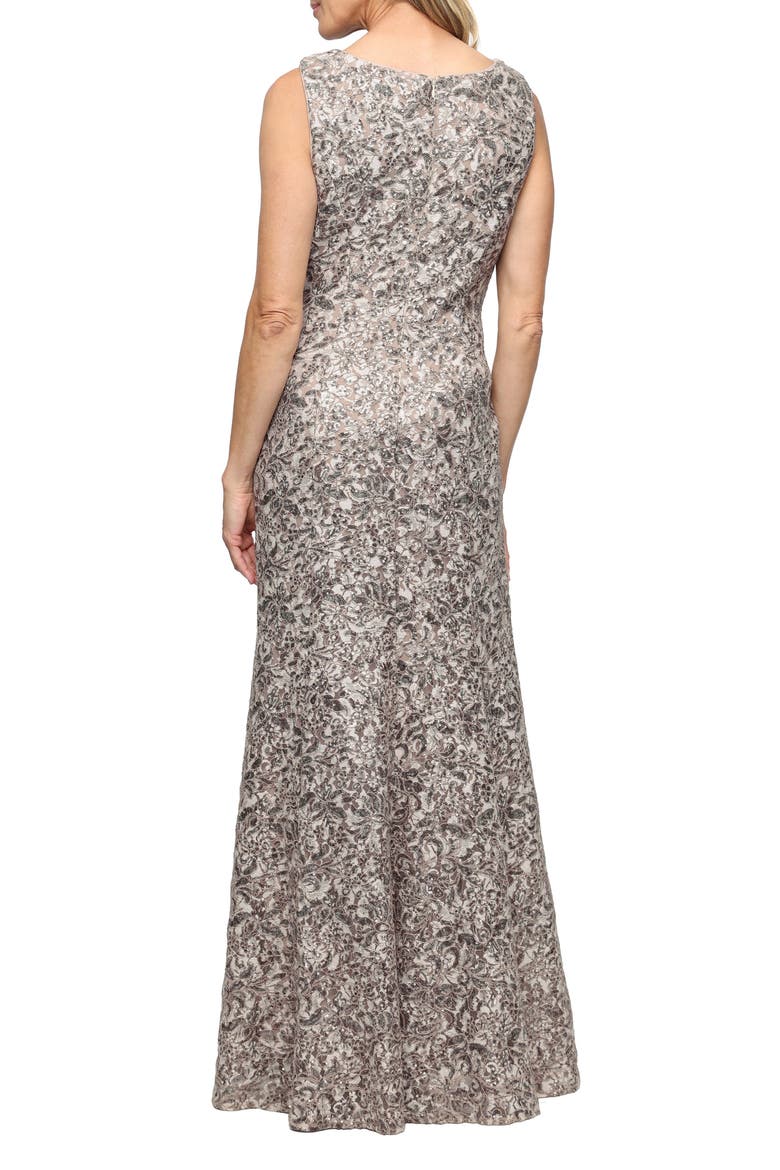 Beaded Gown & Shawl, Alternate, color, MINK
