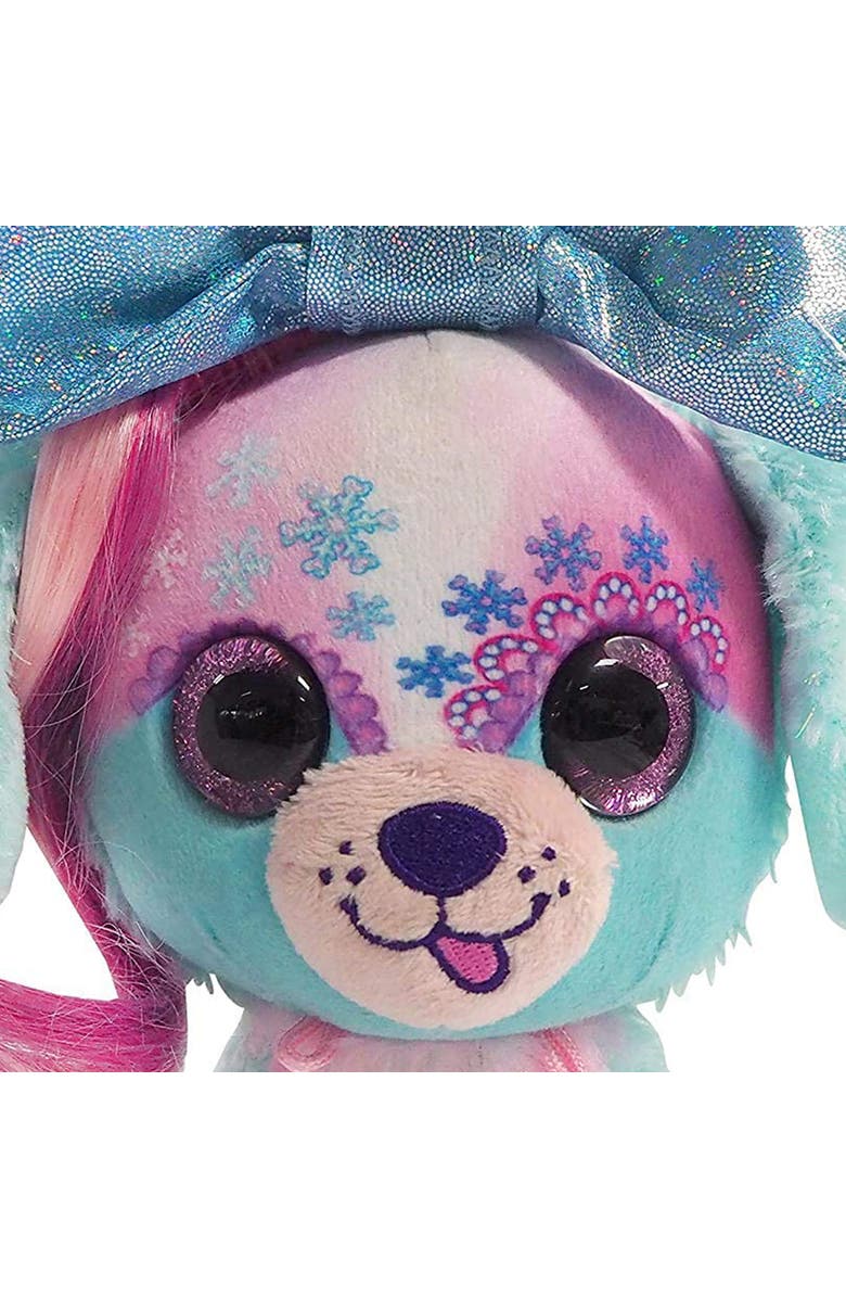 Little Bow Pets 9 Inch Plush Frosty Bow Pet Dog, Alternate, color, Multicolored
