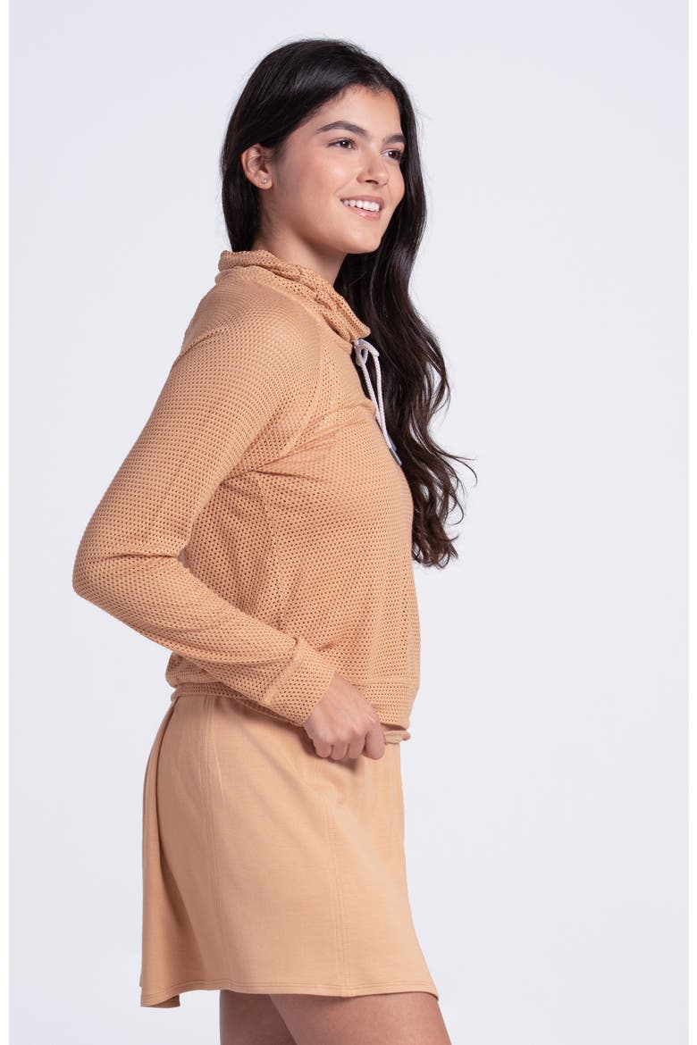 Chill Day Long Sleeve, Alternate, color, Caramel