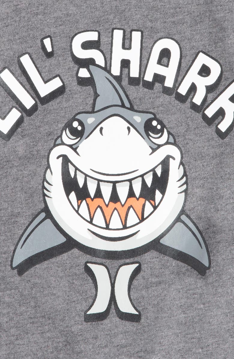 Hurley Lil' Shark Bodysuit & Joggers Set, Alternate, color,