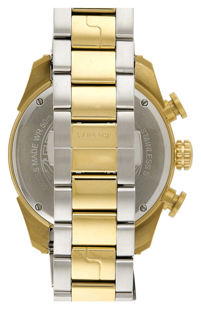 Versace V-Ray Chronograph Bracelet Watch, 44mm, Alternate, color,