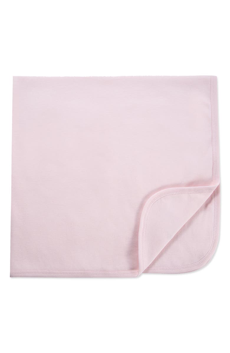 Little Me Flower Cotton Blanket, Alternate, color, Pink