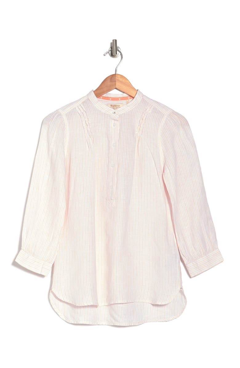 Barbour Dover Striped Linen Blouse, Alternate, color, 