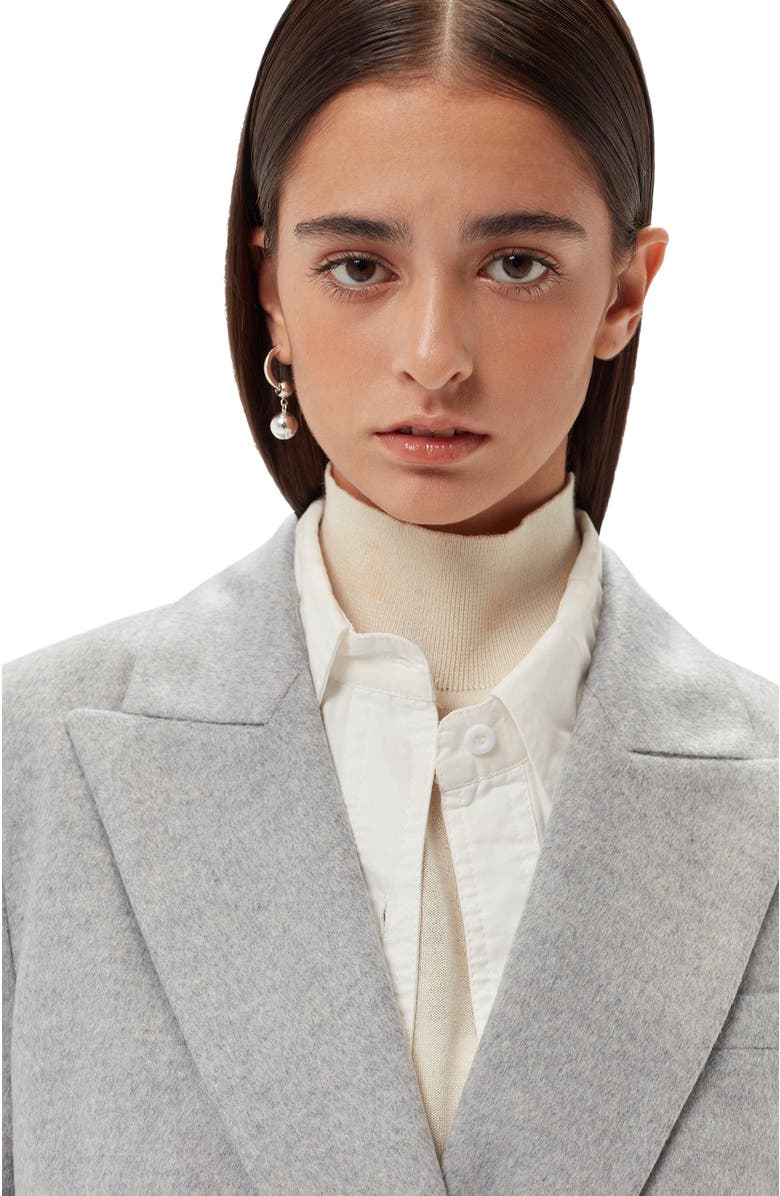 GOBI Mongolian Cashmere Double-Breasted Cashmere Blazer, Alternate, color, Vapor Blue