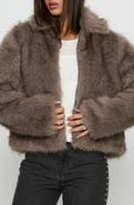 Princess Polly Kimberli Faux Fur Zip Jacket