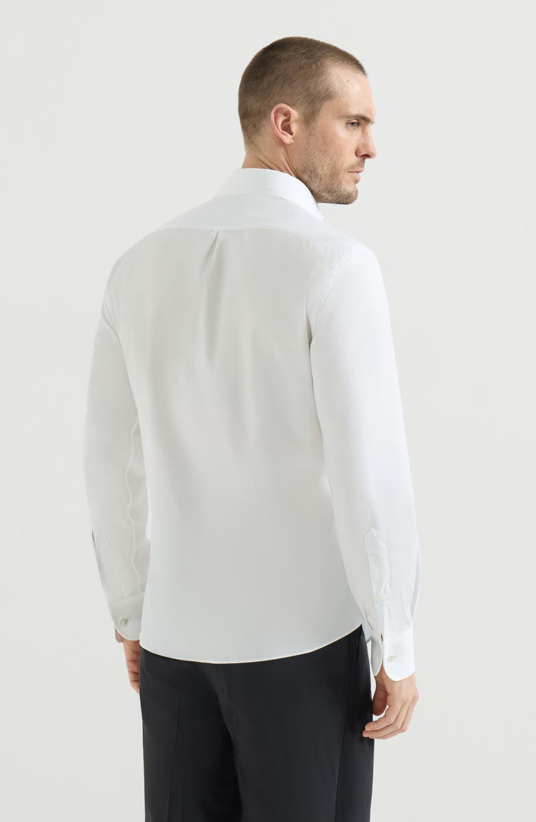 Brunello Cucinelli Slim fit shirt, Alternate, color, White
