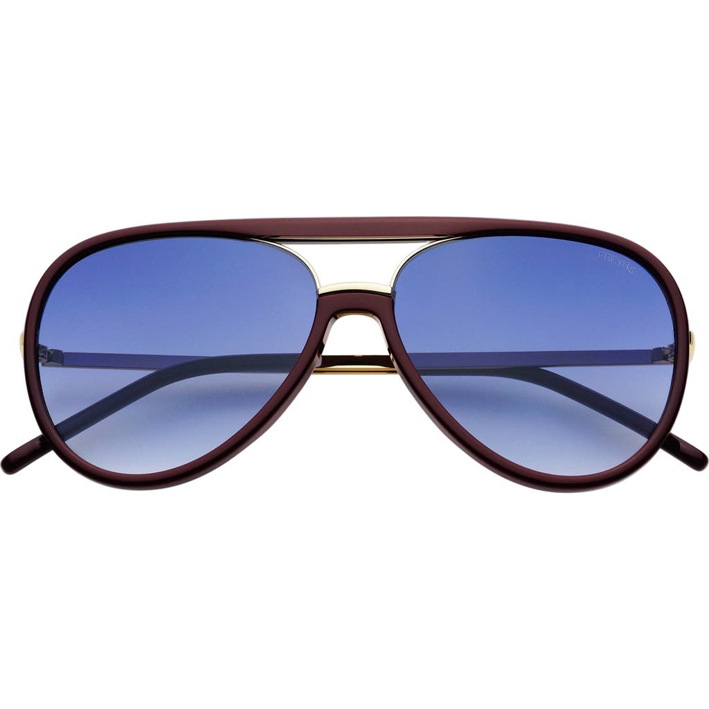 Freyrs Eyewear Shay Aviator Sunglasses In Blue