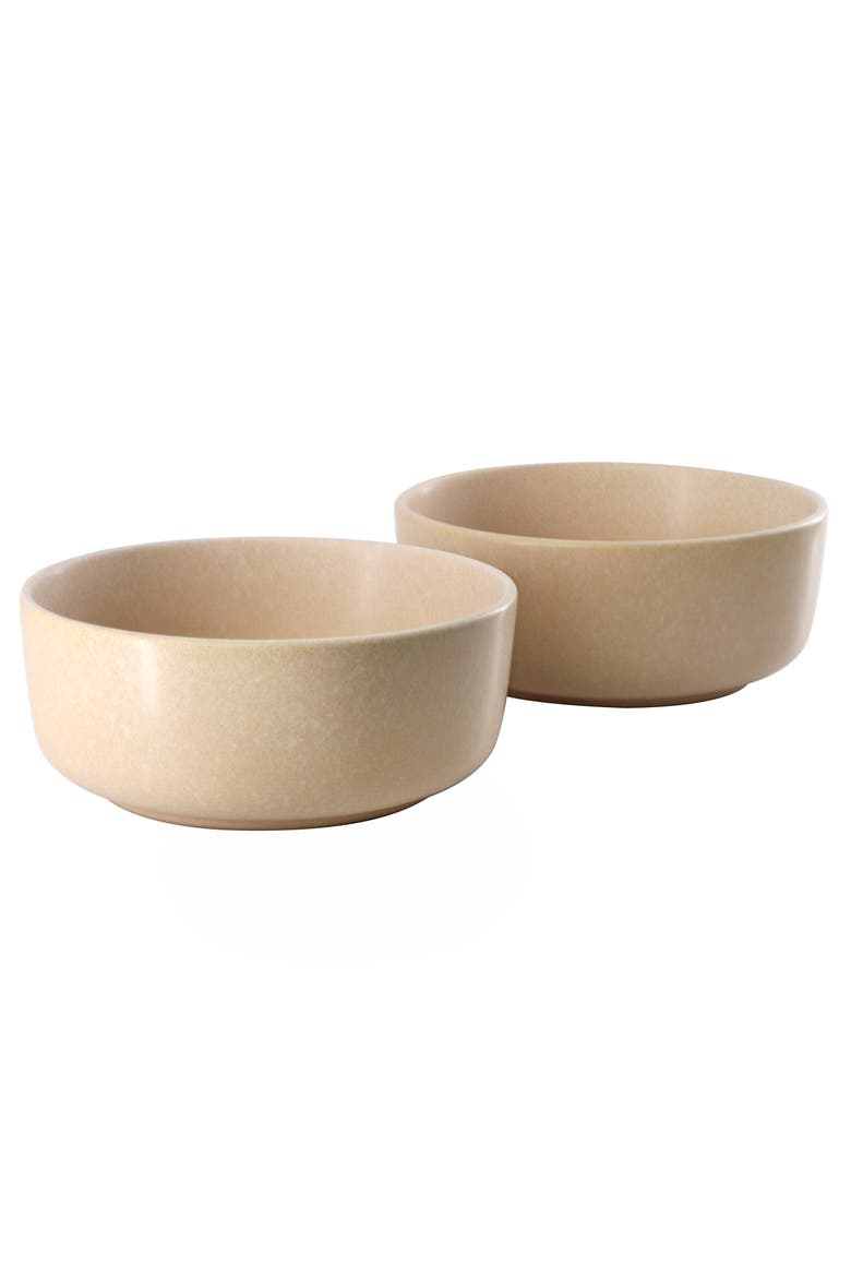 Bryant Park 2 Piece 6 Inch Stoneware Cereal Bowl Set, Main, color, Beige