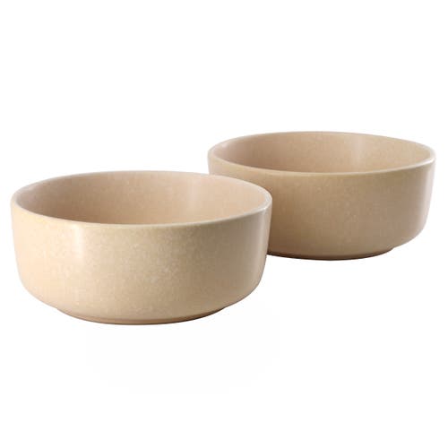 Soho Lounge Bryant Park 2 Piece 6 Inch Stoneware Cereal Bowl Set In Neutral