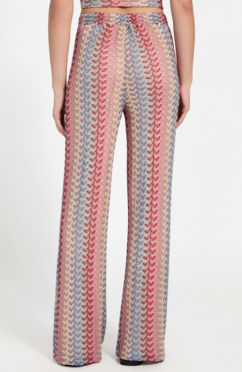 Guess Fearne Knit Wide Leg Pants In Multi