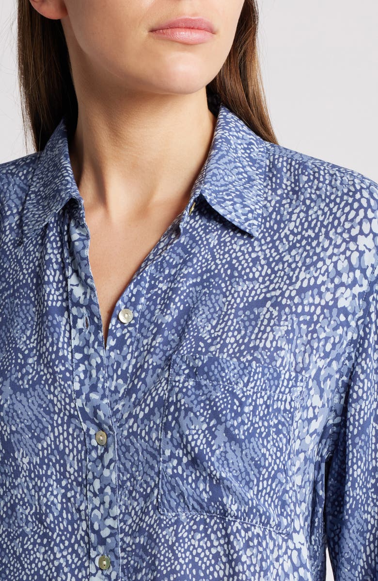 Rails Josephine Snakeskin Print Button-Up Shirt, Alternate, color,
