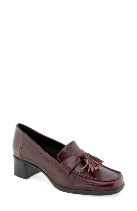 Skarlet Leather Loafer Pump