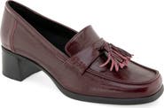 Munro Skarlet Leather Loafer Pump