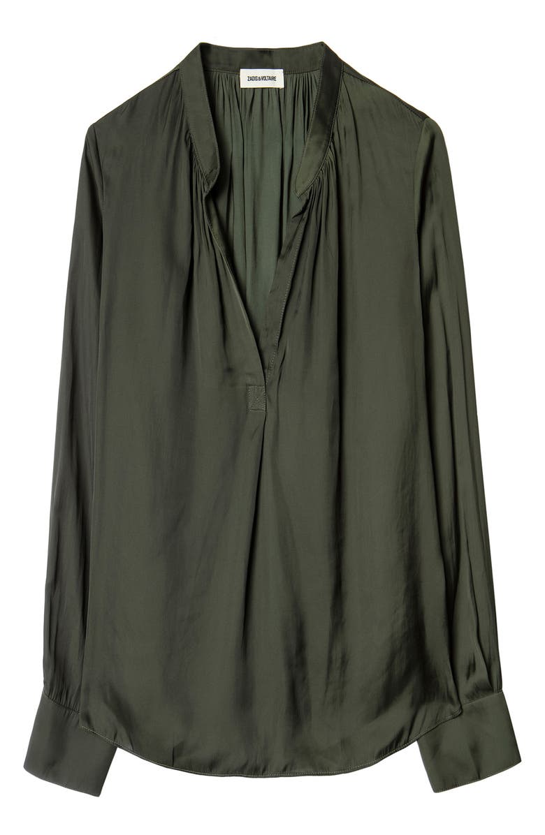 Zadig & Voltaire Tink Satin Blouse, Alternate, color, 