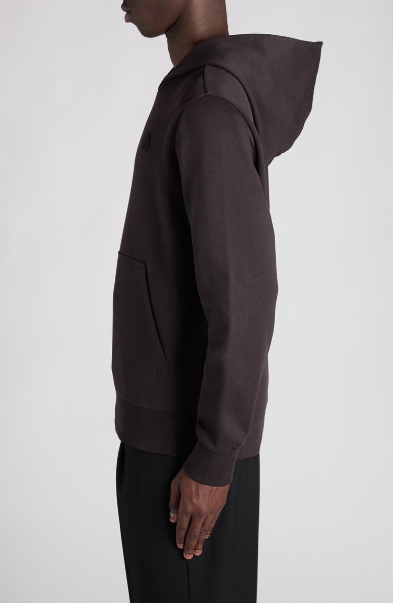Moncler Logo Patch Hoodie, Alternate, color, Espresso