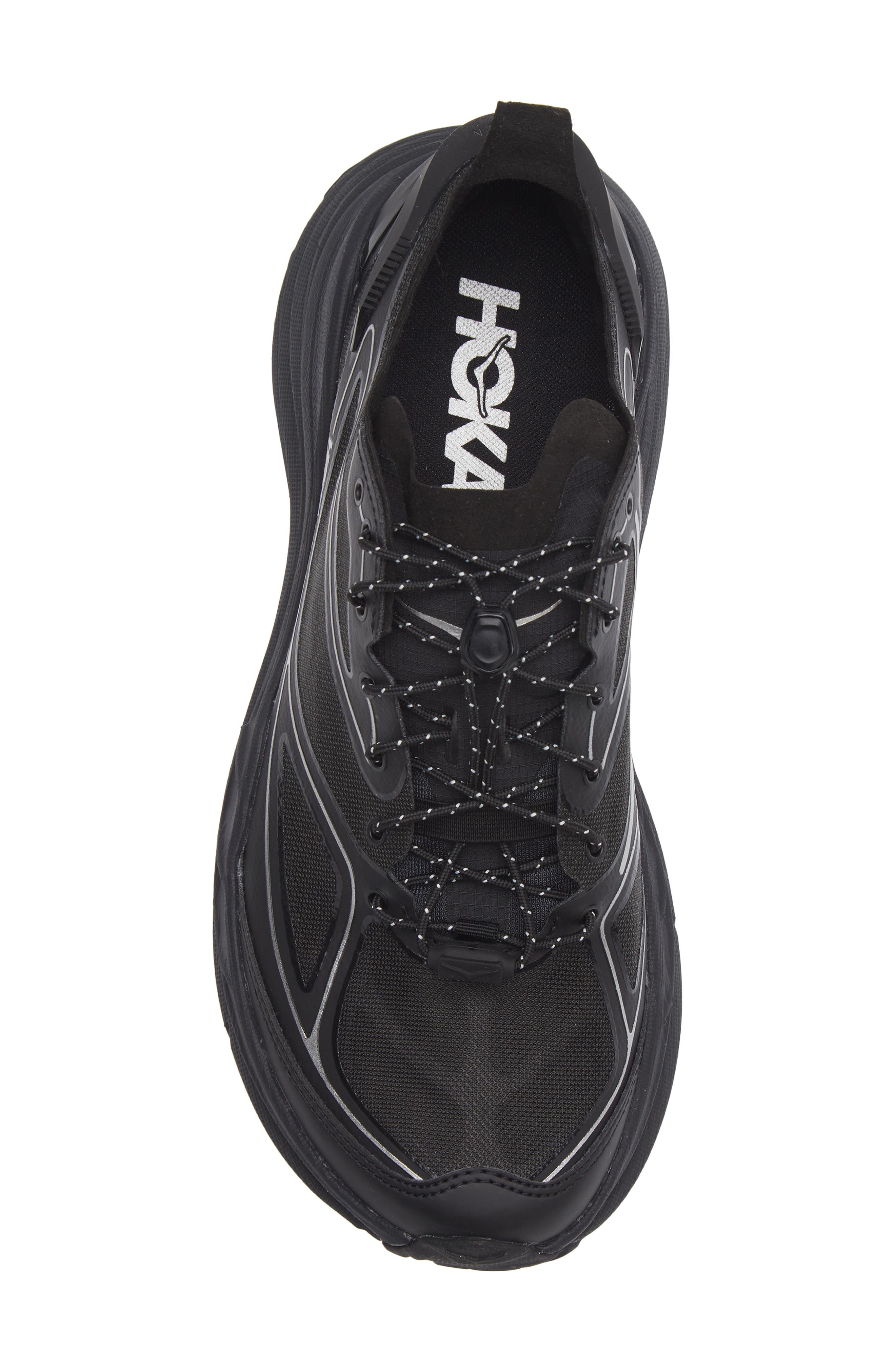 HOKA Stinson One7 Trail Sneaker, Alternate, color, Black / Silver