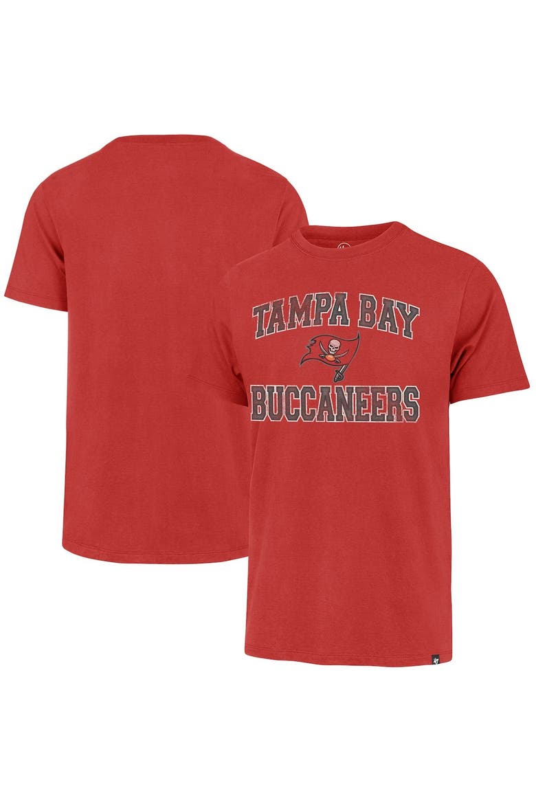 Men's '47 Red Tampa Bay Buccaneers Union Arch T-Shirt, Main, color, Red