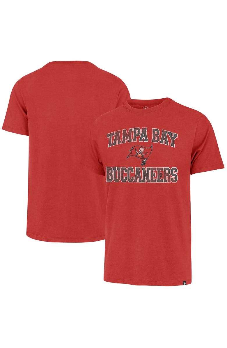 '47 Men's '47 Red Tampa Bay Buccaneers Union Arch T-Shirt, Main, color, 