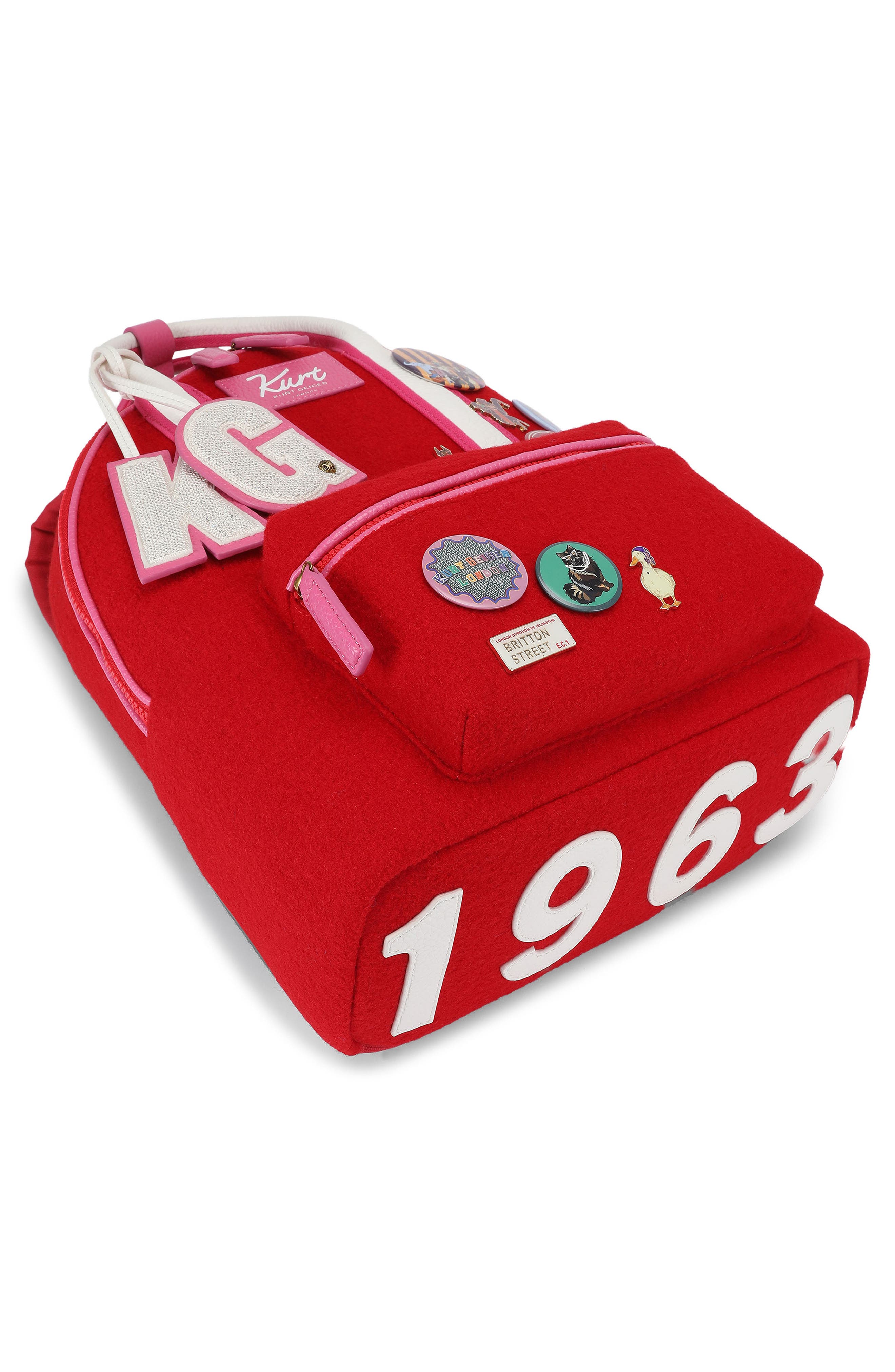 Large Southbank Wool Backpack, Alternate, color, RED