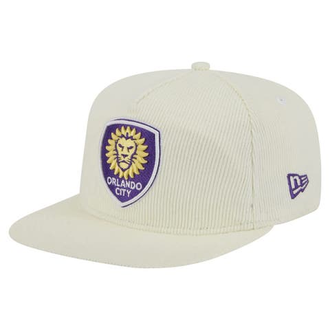 Men's New Era  Cream Orlando City SC 2025 Kickoff Snapback Golfer Hat