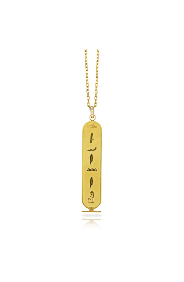 Sucré Couture The Legacy Cartouche x The Vic Styles Necklace, Main, color, Gold