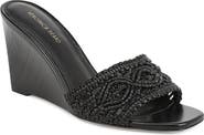 Veronica Beard Ellen Macramé Wedge Slide Sandal