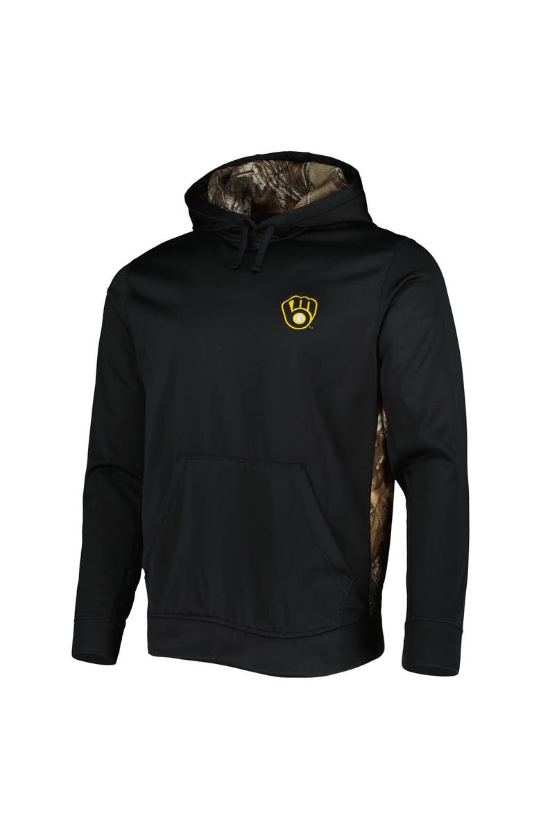 DUNBROOKE Men's Dunbrooke Black/Camo Milwaukee Brewers Ranger Pullover Hoodie, Alternate, color, Black