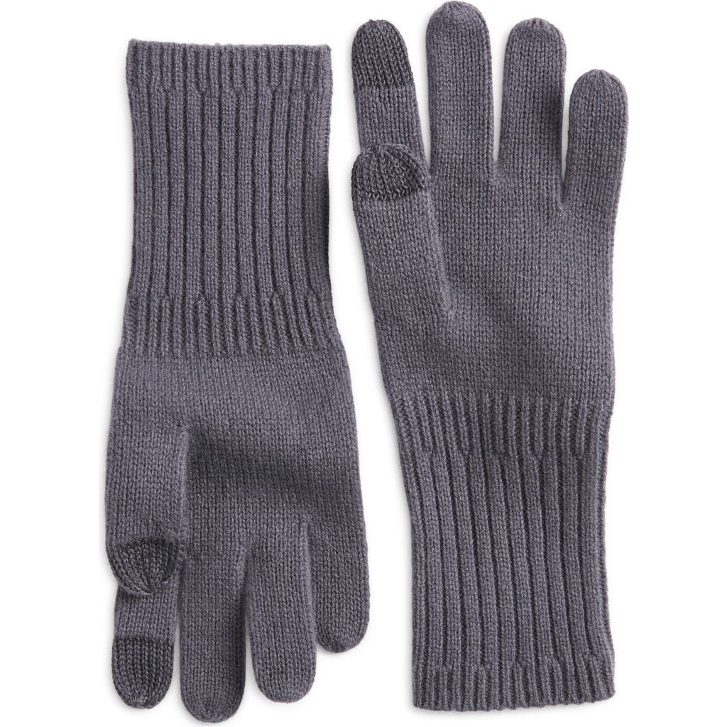 Nordstrom Cashmere Gloves In Gray