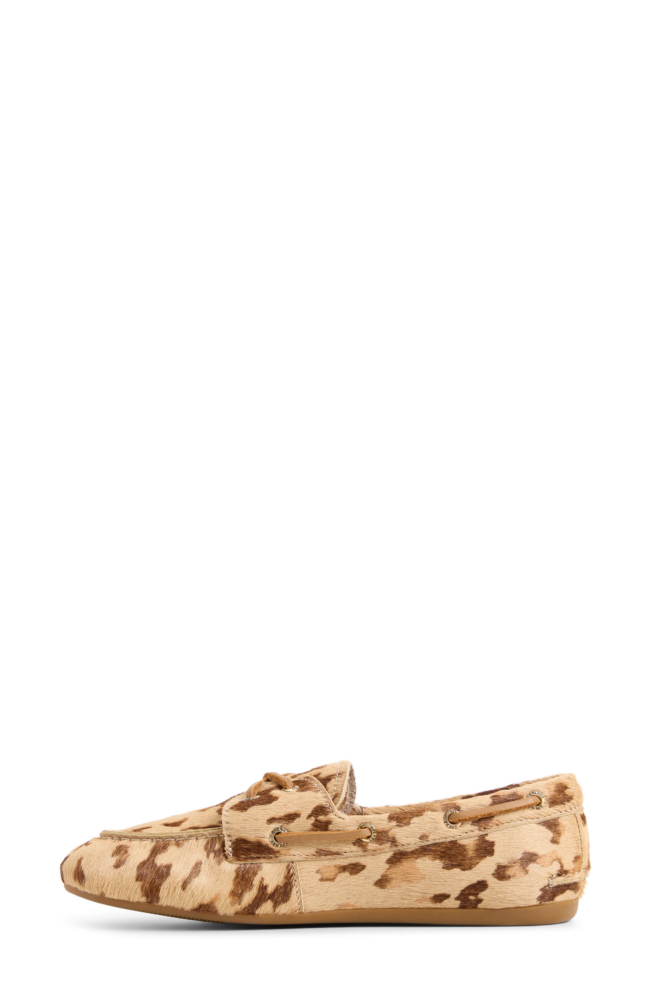 Sperry Slim Boat Shoe, Alternate, color, Brown Multi Calf Hair