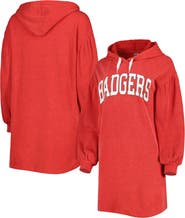GAMEDAY COUTURE Women's Gameday Couture Red Wisconsin Badgers Game Winner Vintage Wash Tri-Blend Dress