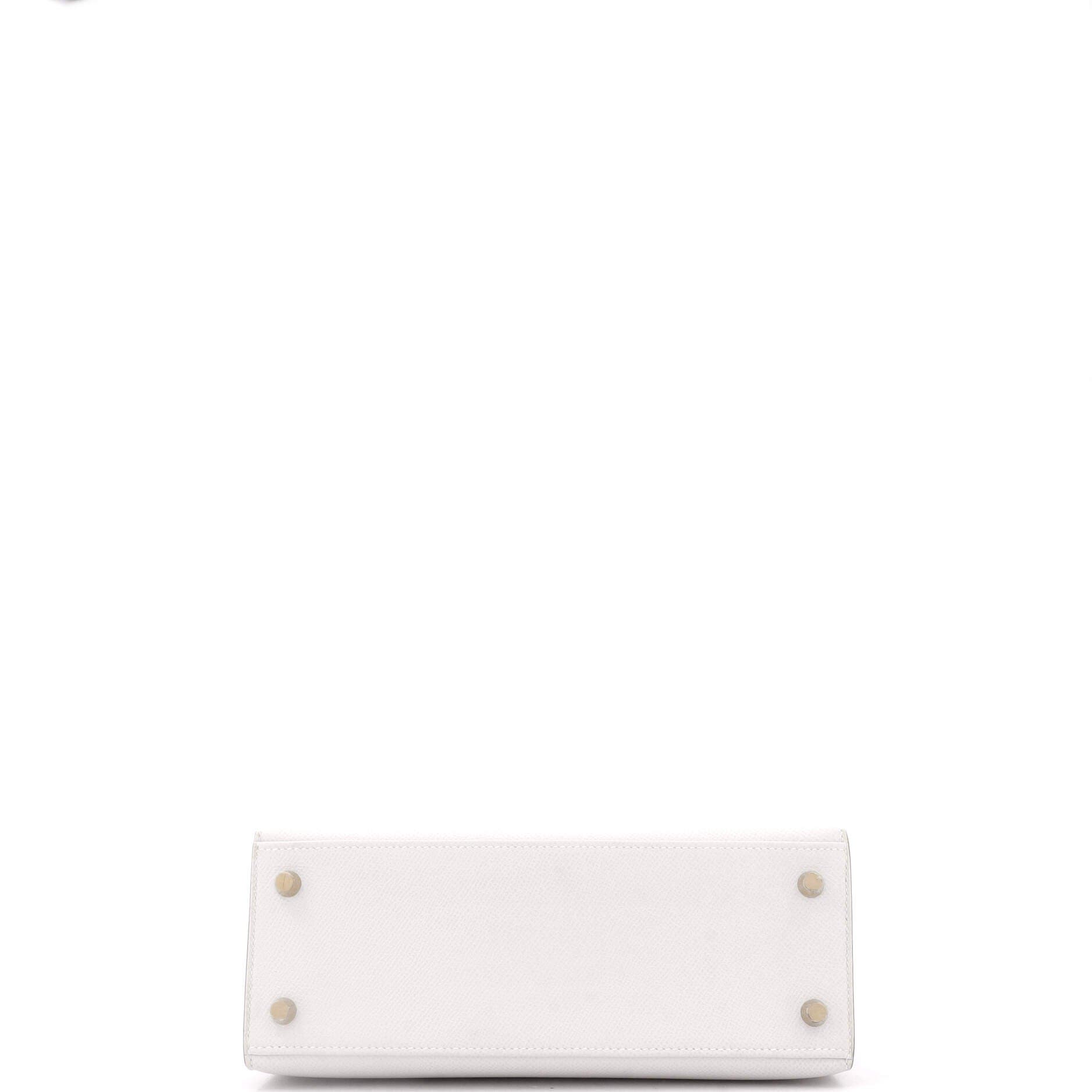 Pre-Owned Hermes Kelly Handbag Grey Epsom with Gold Hardware 25, Alternate, color, 