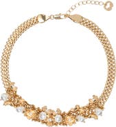 maje Asymmetric wide chain bracelet