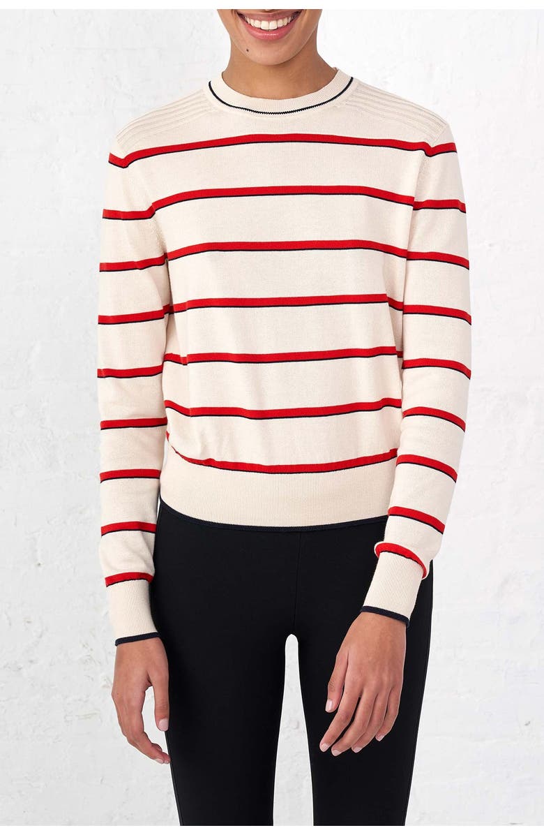 La Ligne Neat Stripe Cotton Sweater, Main, color,