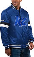 STARTER Men's Starter Royal Kyle Larson Home Game Full-Snap Varsity Jacket