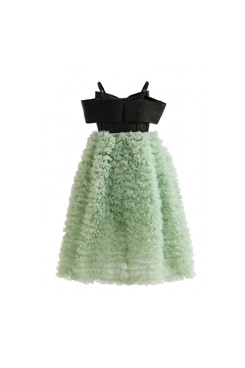 Marcella Bow Dress, Alternate, color, Green
