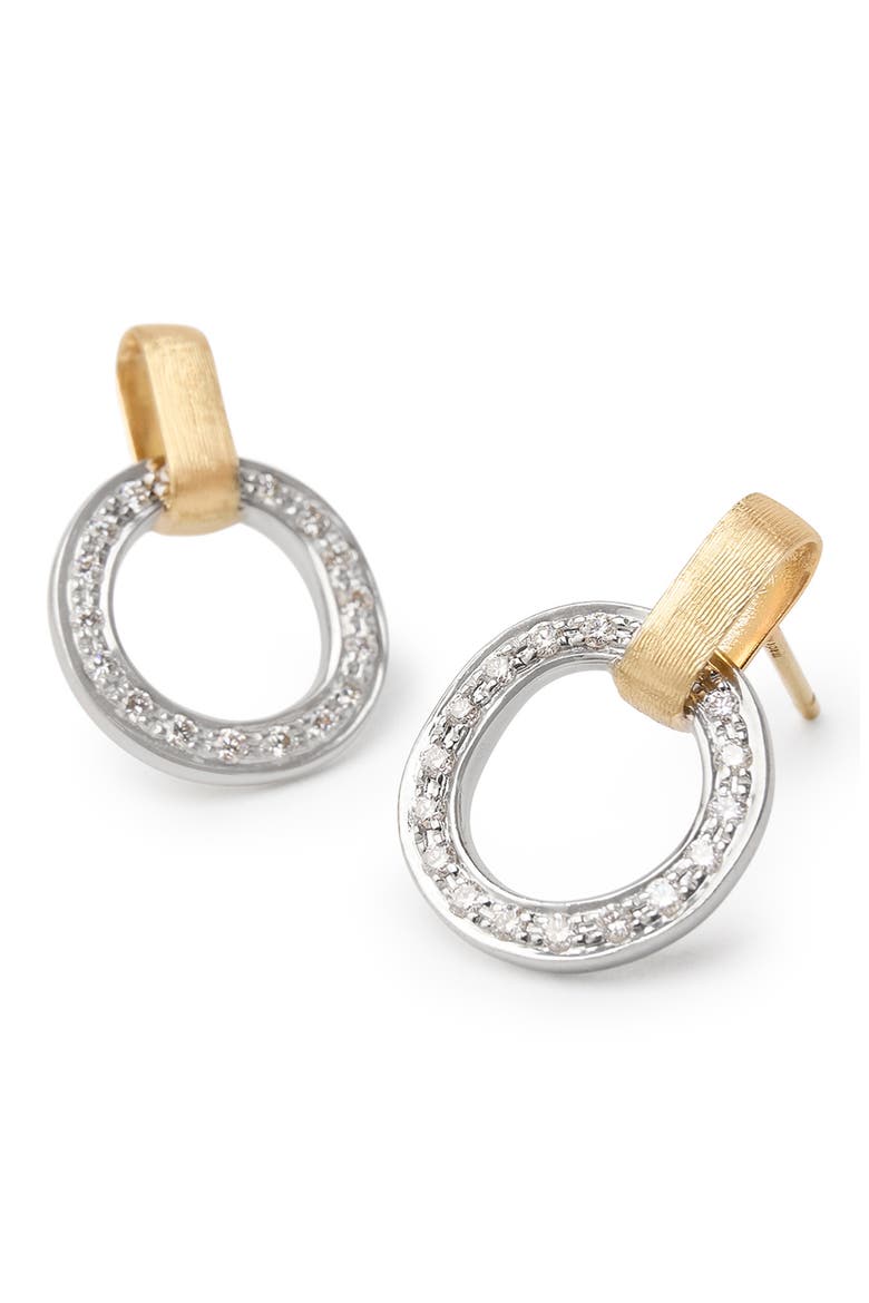 Jaipur Diamond Link Station Earrings, Alternate, color, YELLOW GOLD