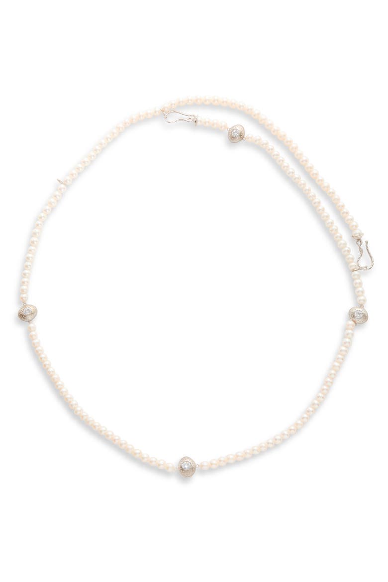 Celestial Freshwater Pearl Belt, Main, color, WHITE