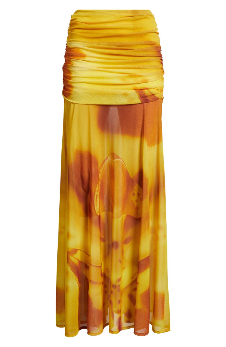 Feners Susurro Print Semi Sheer Maxi Skirt, Alternate, color, Soleil
