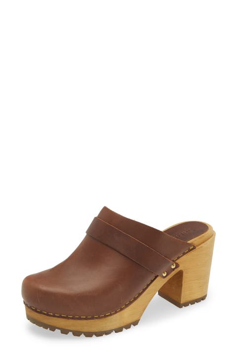Peleni Block Heel Clog (Women)