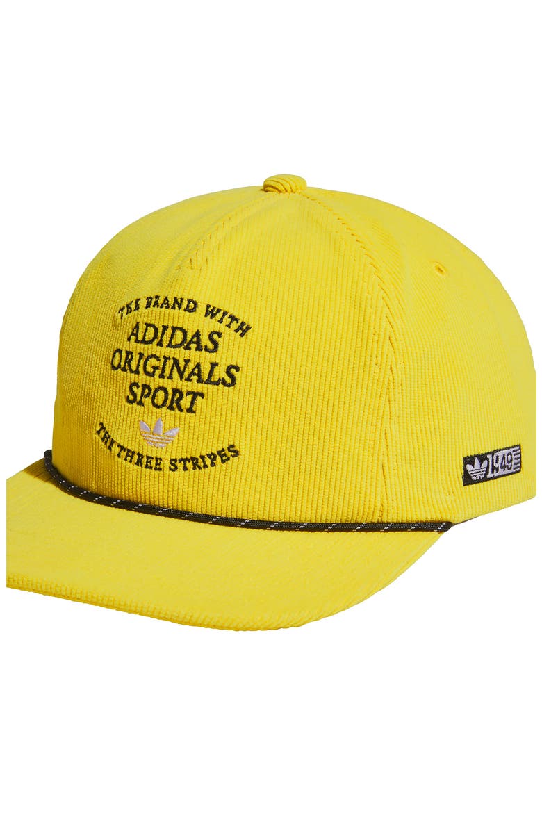 Unfair Way Corduroy Baseball Cap, Alternate, color, EQT YELLOW/ BLACK/ WHITE