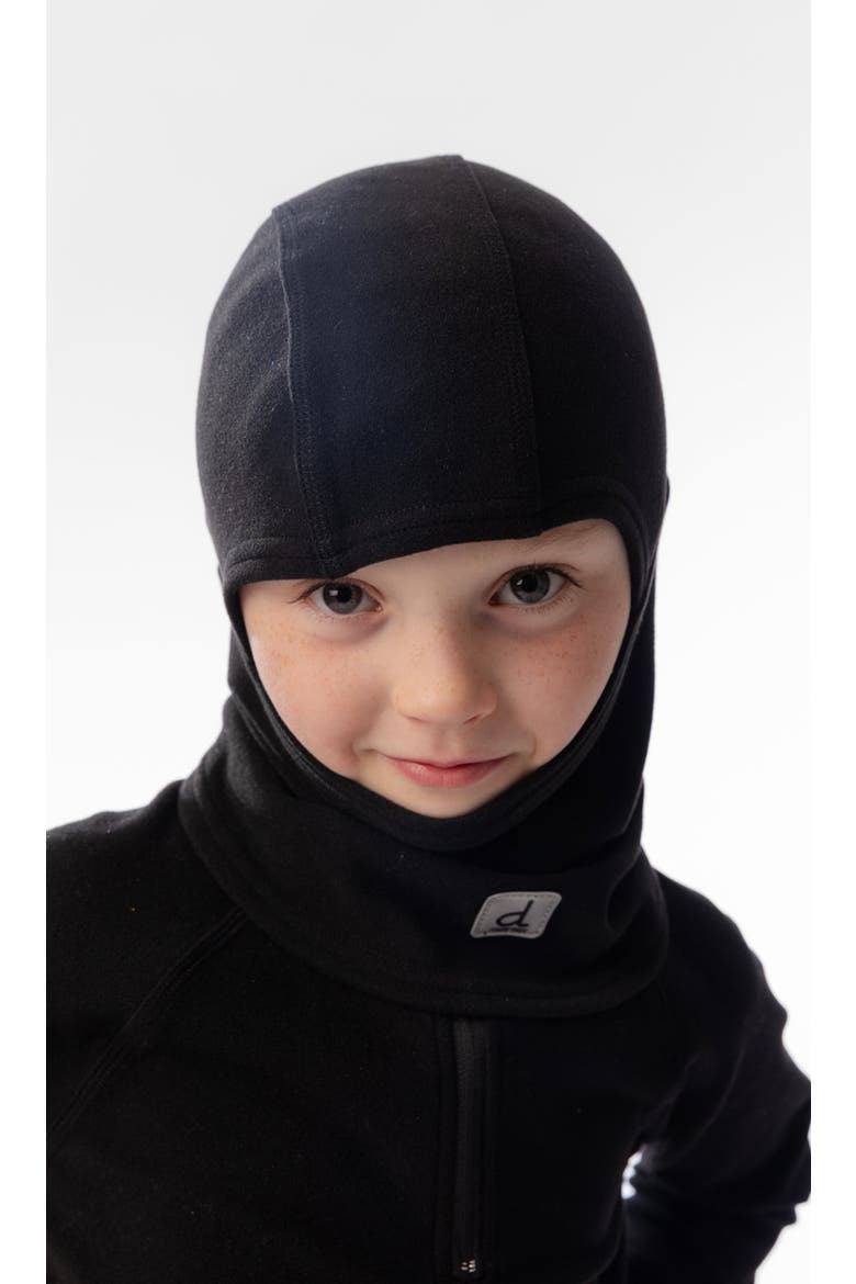 Brushed Jersey Reflective Stretch Balaclava, Alternate, color, Noir